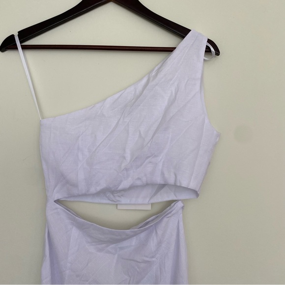 RUNAWAY THE LABEL Cedros Cut Out Slip Midi dress in White Size XS NWT - Picture 9 of 14
